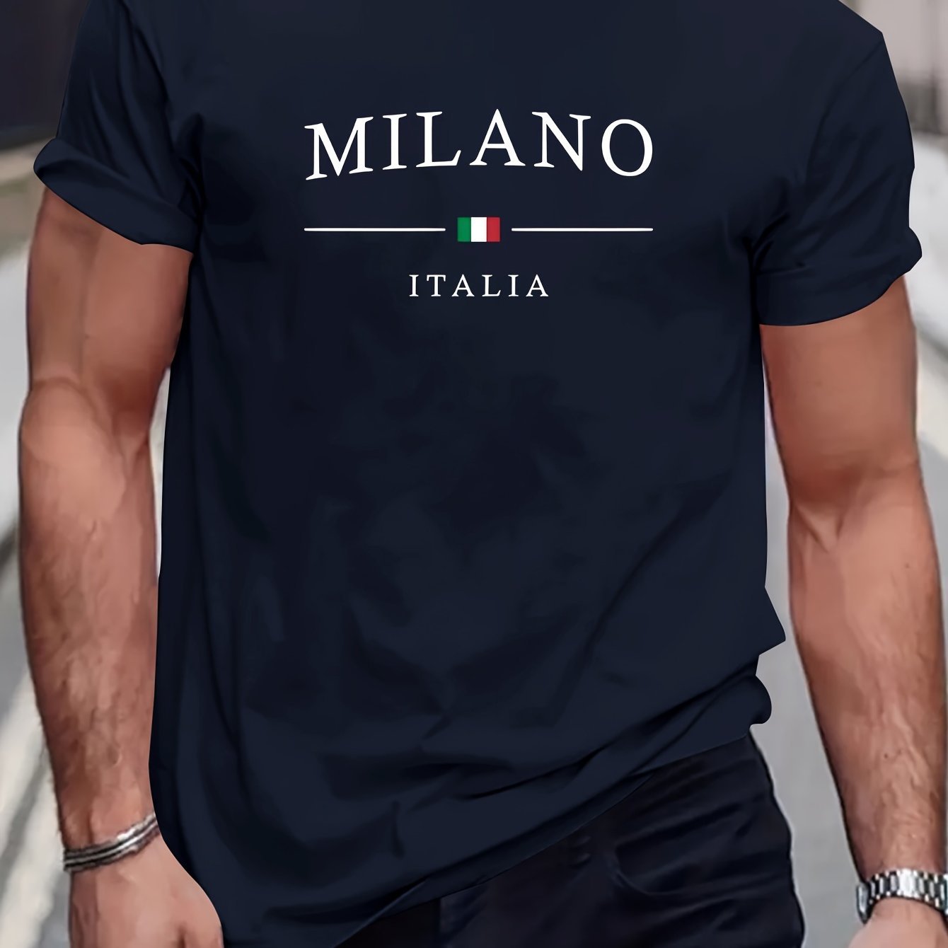 T-shirt imprimé à motifs Milano.