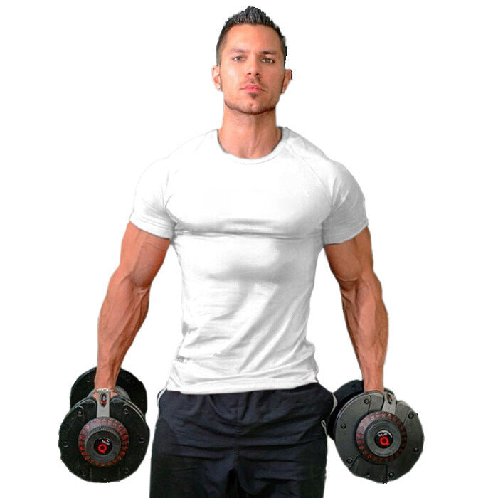 Pure monochrome fitness t-shirt.