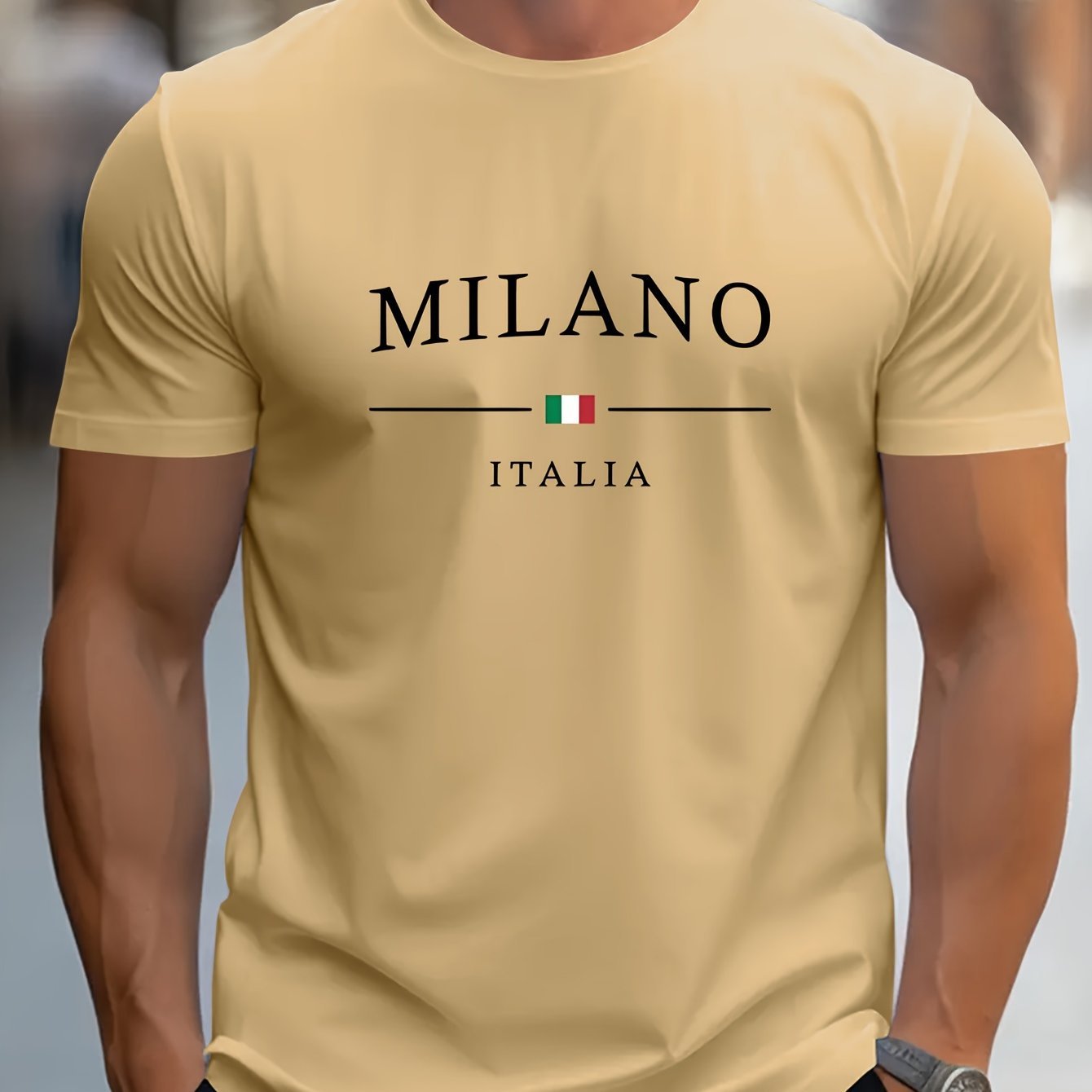 T-shirt imprimé à motifs Milano.