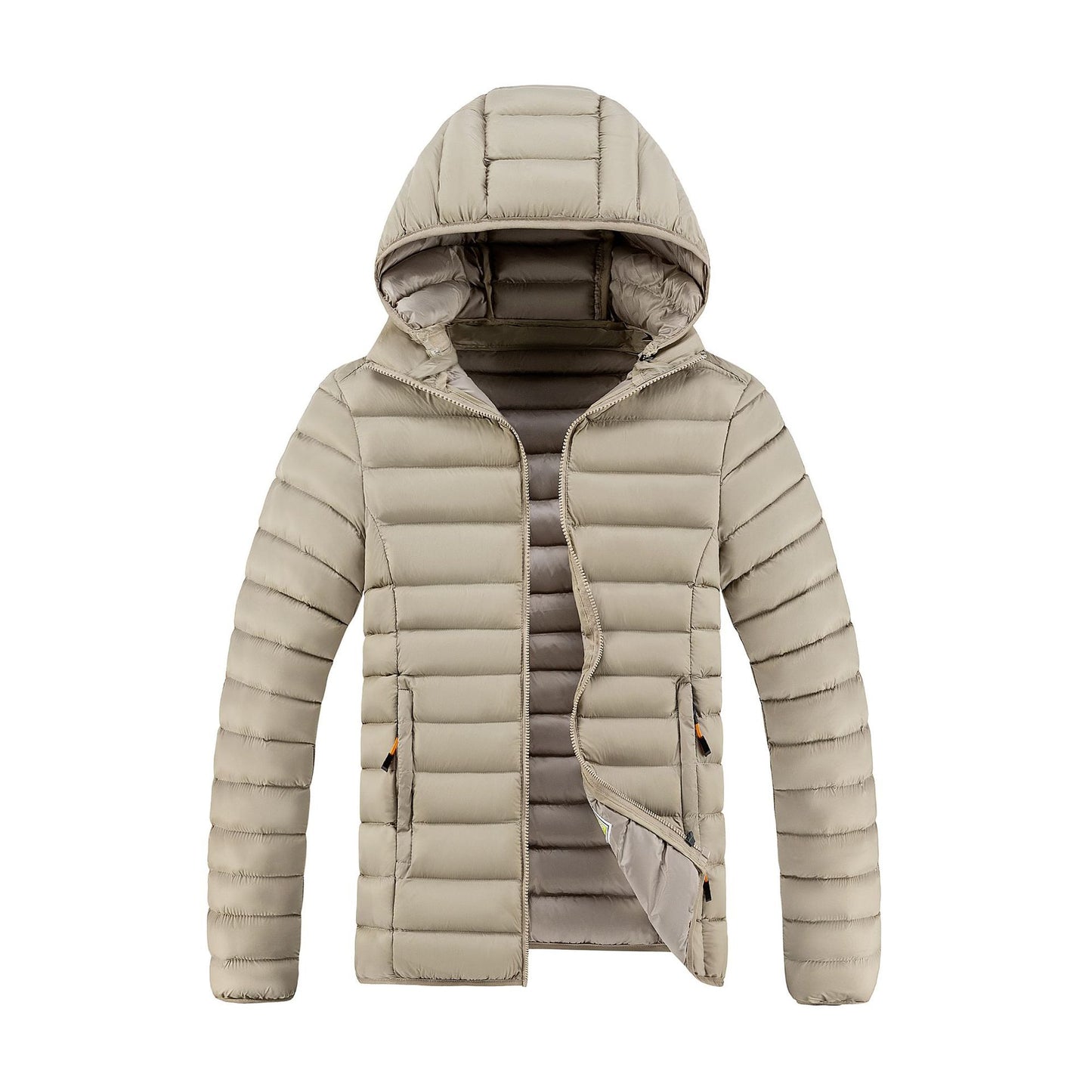 Manteau en duvet en coton, légère, rembourrée.