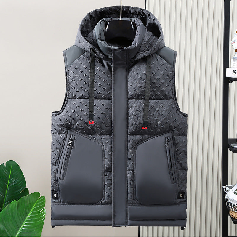 Nouveau manteau coton épais duvet coton gilet