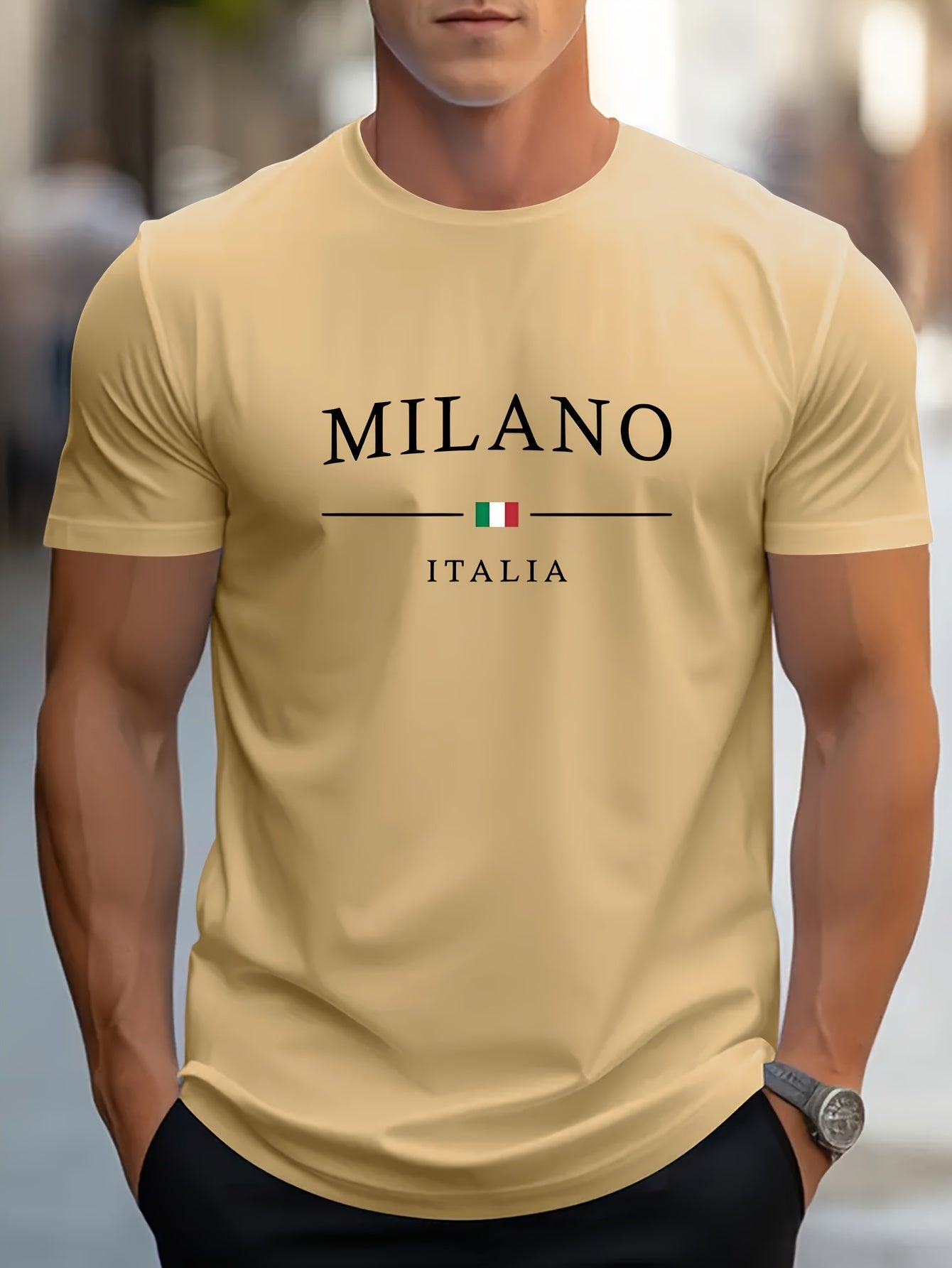 T-shirt imprimé à motifs Milano.