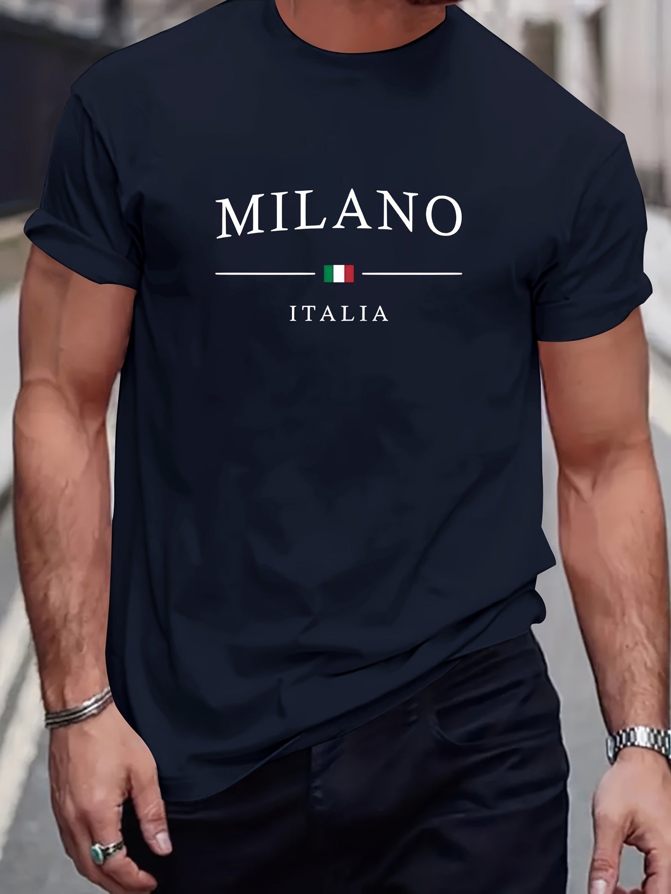 T-shirt imprimé à motifs Milano.