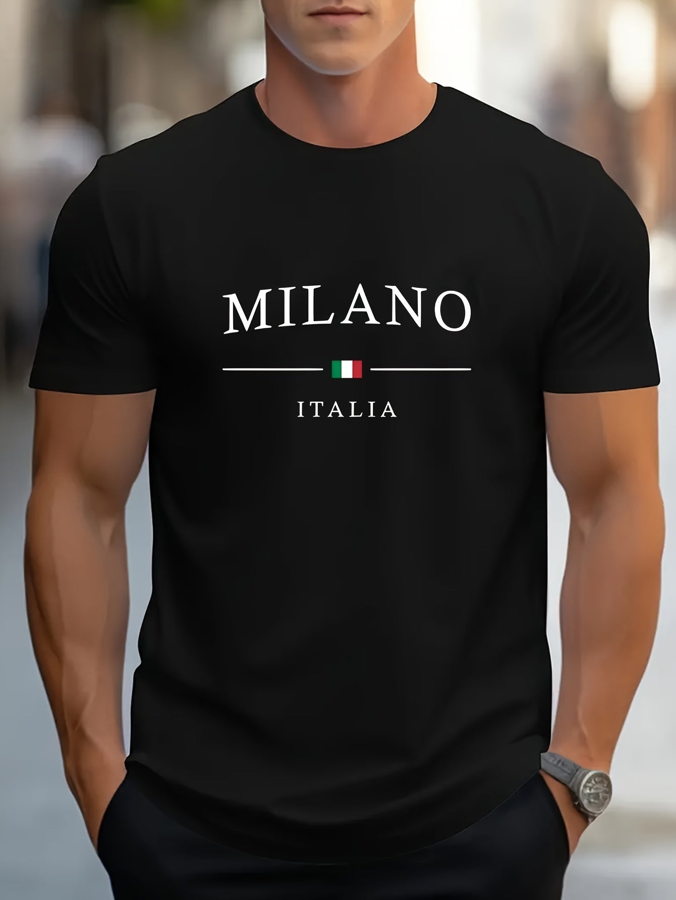 T-shirt imprimé à motifs Milano.